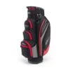 POWAKADDY PREMIUM EDITION CART BAG – BLACK / GUN METAL / RED