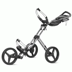 SUN MOUNTAIN GT 3 WHEELED GOLF TROLLEY +FREE UMBRELLA HOLDER – SILVER