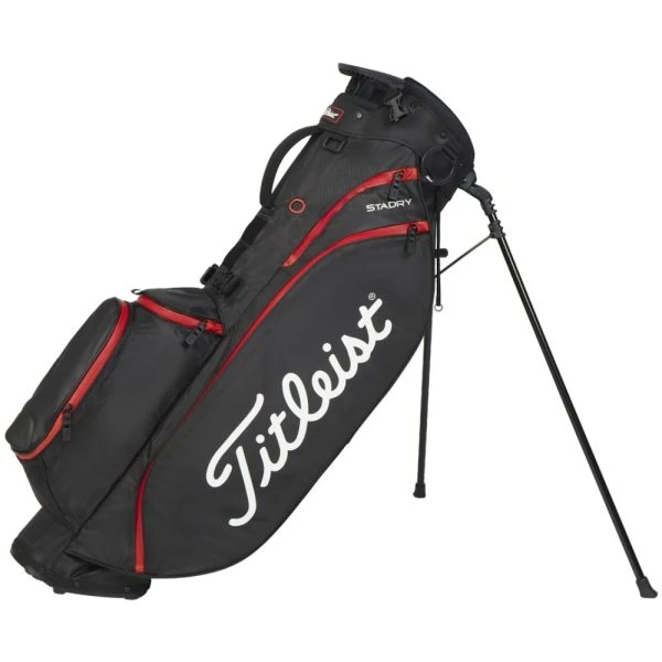 TITLEIST PLAYERS 4 STADRY STAND BAG – BLACK / RED 1 TITLEIST PLAYERS 4 STADRY STAND BAG – BLACK / RED