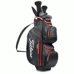 TITLEIST STADRY 15 GOLF CART BAG – BLACK / RED -Golf Sale Store 5 2022 Cart 15 StaDry Black 600x600 1