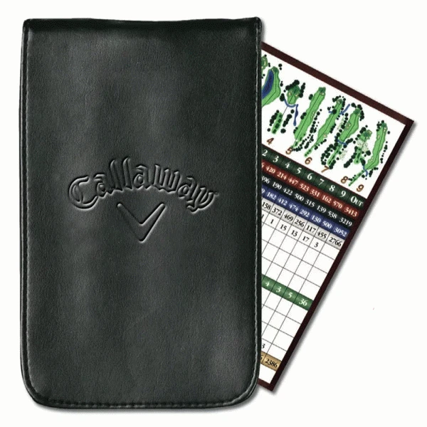 CALLAWAY DELUXE PU LEATHER GOLF SCORE CARD HOLDER 1 CALLAWAY DELUXE PU LEATHER GOLF SCORE CARD HOLDER