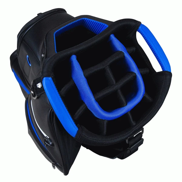 TAYLORMADE DELUXE GOLF CART TROLLEY BAG – BLACK / BLUE 2 TAYLORMADE DELUXE GOLF CART TROLLEY BAG – BLACK / BLUE - Image 2