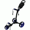 AXGLO TRILITE 3 WHEEL GOLF TROLLEY – BLACK / BLUE +FREE £39.99 ACCESSORY PACK