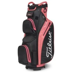 TITLEIST 2023 STADRY 14 GOLF CART BAG – BLACK / CANDY