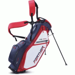 BIG MAX DRILITE FEATHER GOLF STAND CARRY BAG – NAVY / RED / WHITE