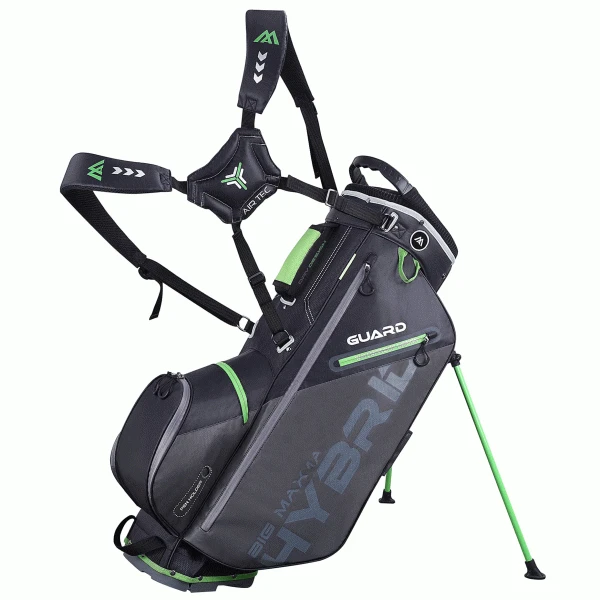 BIG MAX DRILITE HYBRID GOLF STAND CARRY BAG – CHARCOAL / LIME 1 BIG MAX DRILITE HYBRID GOLF STAND CARRY BAG – CHARCOAL / LIME