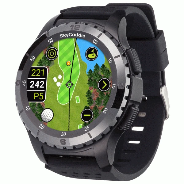 SKYCADDIE LX5 CERAMIC GOLF GPS WATCH +FREE CHARGING DOCK 1 SKYCADDIE LX5 CERAMIC GOLF GPS WATCH +FREE CHARGING DOCK