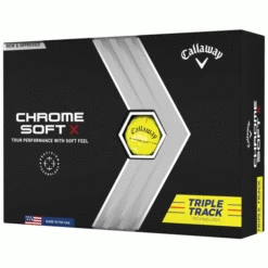 CALLAWAY 2023 CHROME SOFT X TRIPLE TRACK GOLF BALLS – YELLOW