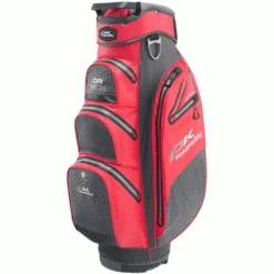 POWAKADDY DRI-TECH 14 WAY WATERPROOF GOLF CART TROLLEY BAG – RED / GREY