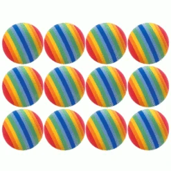 MASTERS GOLF FOAM PRACTICE BALLS X 12 – RAINBOW