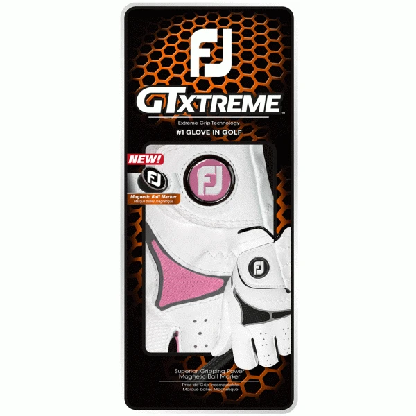 FOOTJOY GTXTREME ALL WEATHER LADIES GOLF GLOVE – WHITE / PINK 2 FOOTJOY GTXTREME ALL WEATHER LADIES GOLF GLOVE – WHITE / PINK - Image 2