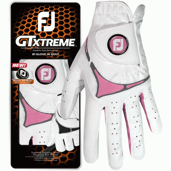 FOOTJOY GTXTREME ALL WEATHER LADIES GOLF GLOVE – WHITE / PINK 3 FOOTJOY GTXTREME ALL WEATHER LADIES GOLF GLOVE – WHITE / PINK - Image 3