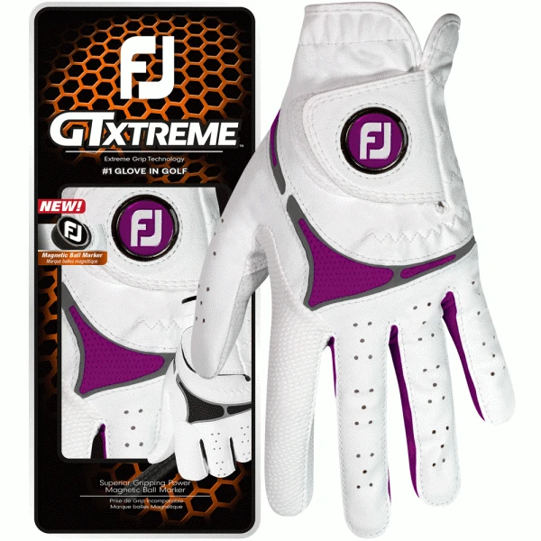 FOOTJOY GTXTREME ALL WEATHER LADIES GOLF GLOVE – WHITE / DARK FUCHSIA 3 FOOTJOY GTXTREME ALL WEATHER LADIES GOLF GLOVE – WHITE / DARK FUCHSIA - Image 3
