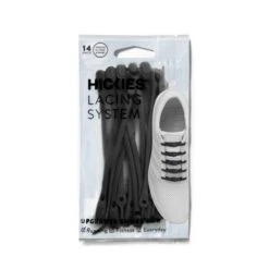 HICKIES 2.0 ADULTS TIE-FREE SHOE LACES X14 / BLACK