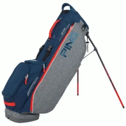 PING HOOFER LITE GOLF STAND CARRY BAG – HEATHERED GREY / NAVY / SCARLET