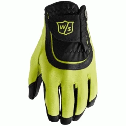 WILSON STAFF FIT ALL GOLF GLOVE – BLACK / LIME