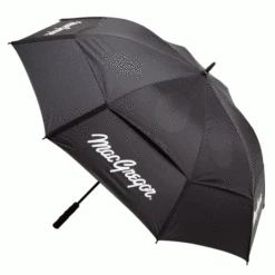 MACGREGOR 62″ DUAL CANOPY AUTOMATIC GOLF UMBRELLA – BLACK