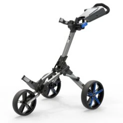POWAKADDY MICRA GOLF PUSH TROLLEY – BLUE -Golf Sale Store MICRA BLUE OPEN FRONT copy 600x600 1