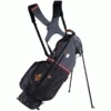 SUN MOUNTAIN Sonnenalp™ MID STRIPE GOLF STAND BAG – BLACK / GUNMETAL / RED