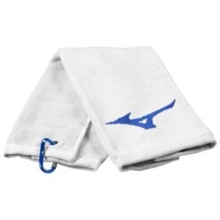 MIZUNO 2023 TRI-FOLD RB GOLF TOWEL – WHITE / BLUE