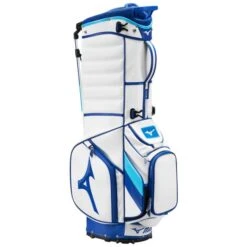 MIZUNO 2023 TOUR STAND BAG – WHITE / BLUE -Golf Sale Store Mizuno TourStand white 2 600x600 1