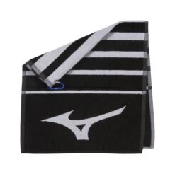 MIZUNO RB TOUR GOLF TOWEL – BLACK / WHITE