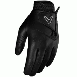 CALLAWAY OPTI-COLOUR LEATHER GOLF GLOVE – BLACK
