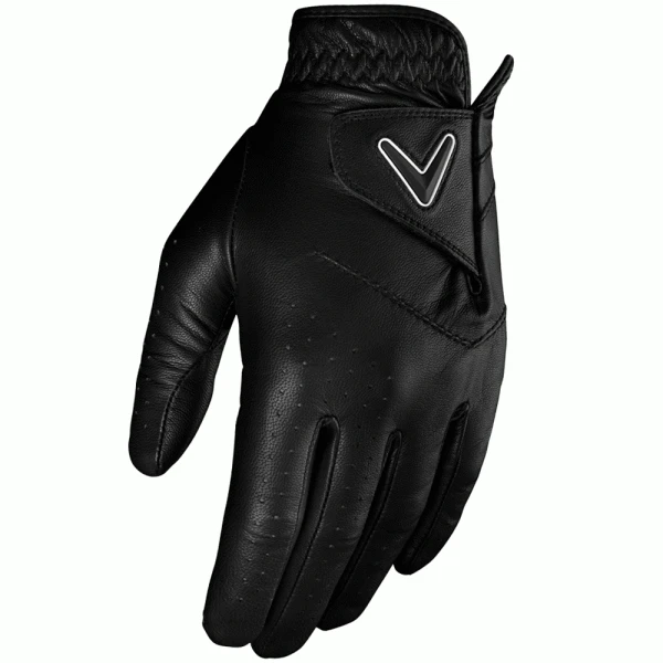 CALLAWAY OPTI-COLOUR LEATHER GOLF GLOVE – BLACK 1 CALLAWAY OPTI-COLOUR LEATHER GOLF GLOVE – BLACK