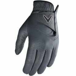 CALLAWAY OPTI-COLOUR LEATHER GOLF GLOVE – CHARCOAL