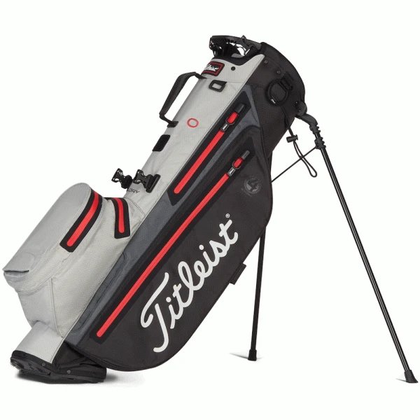 TITLEIST PLAYERS 4 STADRY STAND BAG – BLACK / GREY / RED 1 TITLEIST PLAYERS 4 STADRY STAND BAG – BLACK / GREY / RED