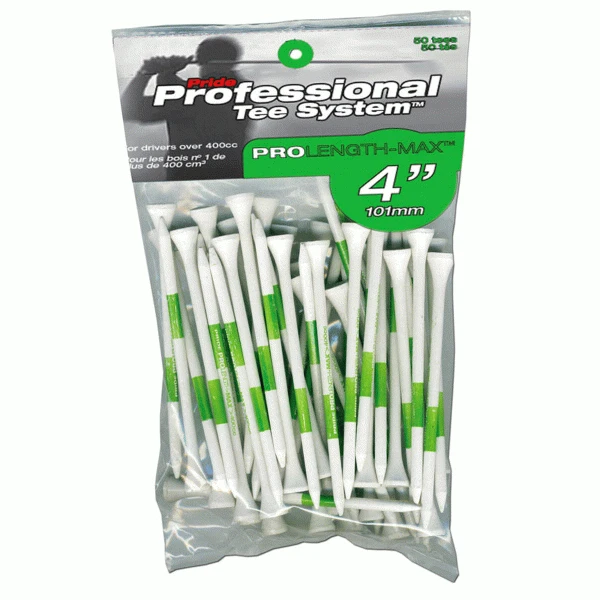 PRIDE PROFESSIONAL GOLF TEES – GREEN 4″ (50 PACK) 1 PRIDE PROFESSIONAL GOLF TEES – GREEN 4″ (50 PACK)