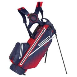 SUN MOUNTAIN 2023 H2NO 14 GOLF STAND BAG – NAVY / RED