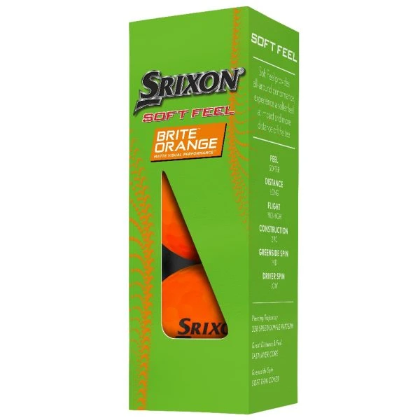 SRIXON 2023 SOFT FEEL GOLF BALLS – BRITE ORANGE 7 SRIXON 2023 SOFT FEEL GOLF BALLS – BRITE ORANGE - Image 7