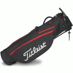 TITLEIST 2023 PREMIUM CARRY BAG – BLACK / RED