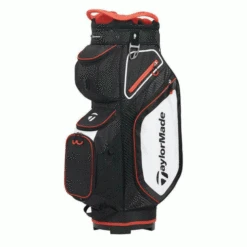 TAYLORMADE PRO SERIES 8.0 GOLF CART BAG – BLACK / WHITE / RED