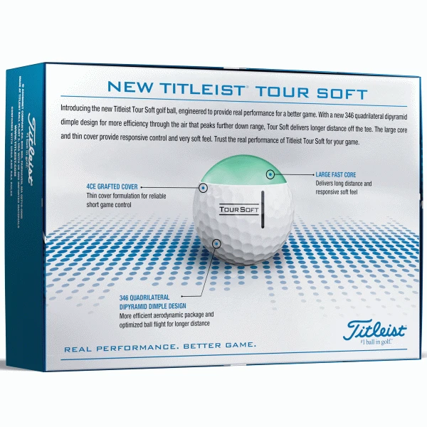 TITLEIST TOUR SOFT GOLF BALLS – WHITE 2 TITLEIST TOUR SOFT GOLF BALLS – WHITE - Image 2