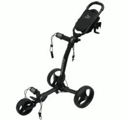 AXGLO TRILITE 3 WHEEL GOLF TROLLEY – BLACK / BLACK +FREE £39.99 ACCESSORY PACK