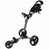 AXGLO TRILITE 3 WHEEL GOLF TROLLEY – GREY / BLACK +FREE £39.99 ACCESSORY PACK