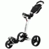 AXGLO TRILITE 3 WHEEL GOLF TROLLEY – WHITE / BLACK +FREE £39.99 ACCESSORY PACK