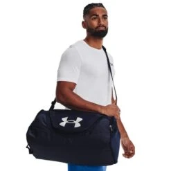 UA UNDENIABLE 5.0 SMALL DUFFLE BAG – NAVY -Golf Sale Store UA DUFFLE NAVY 3 600x600 1