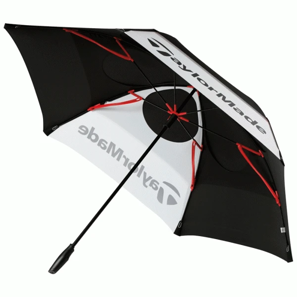 TAYLORMADE 68″ TOUR UMBRELLA – BLACK / WHITE 2 TAYLORMADE 68″ TOUR UMBRELLA – BLACK / WHITE - Image 2