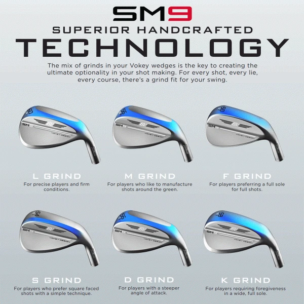TITLEIST VOKEY SM9 WEDGE – TOUR CHROME 8 TITLEIST VOKEY SM9 WEDGE – TOUR CHROME - Image 8
