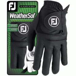 FOOTJOY WEATHERSOF ALL WEATHER GOLF GLOVE BLACK / 2 PACK