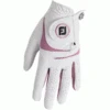 FOOTJOY WEATHERSOF LADIES ALL WEATHER GOLF GLOVE – WHITE / PINK