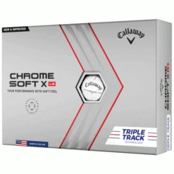 CALLAWAY 2023 CHROME SOFT X-LS TRIPLE TRACK GOLF BALLS – WHITE