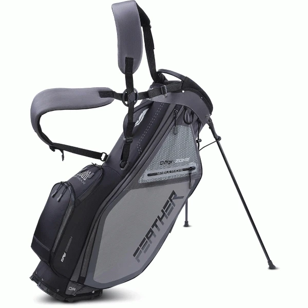 BIG MAX DRILITE FEATHER GOLF STAND CARRY BAG – GREY / BLACK 1 BIG MAX DRILITE FEATHER GOLF STAND CARRY BAG – GREY / BLACK