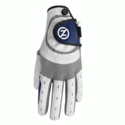 ZERO FRICTION ONE SIZE FITS ALL XTREME CABRETTA GOLF GLOVES – WHITE / BLUE