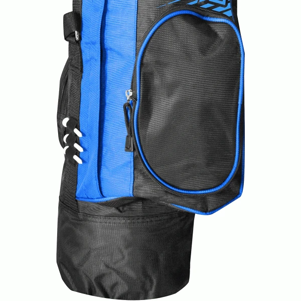 LONGRIDGE 5” DUAL STRAP GOLF PENCIL BAG – BLACK / BLUE 2 LONGRIDGE 5” DUAL STRAP GOLF PENCIL BAG – BLACK / BLUE - Image 2