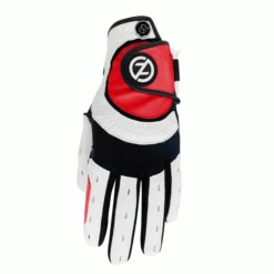 ZERO FRICTION ONE SIZE FITS ALL XTREME CABRETTA GOLF GLOVES – RED / WHITE
