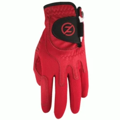 ZERO FRICTION ONE SIZE FITS ALL ELITE CABRETTA GOLF GLOVE – RED